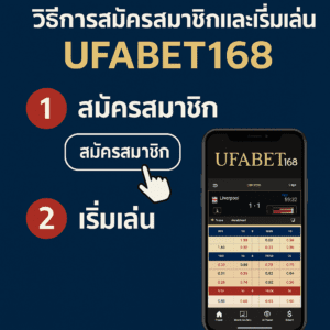 วิธีการสมัครสมาชิกและเริ่มเล่นที่ ufabet168