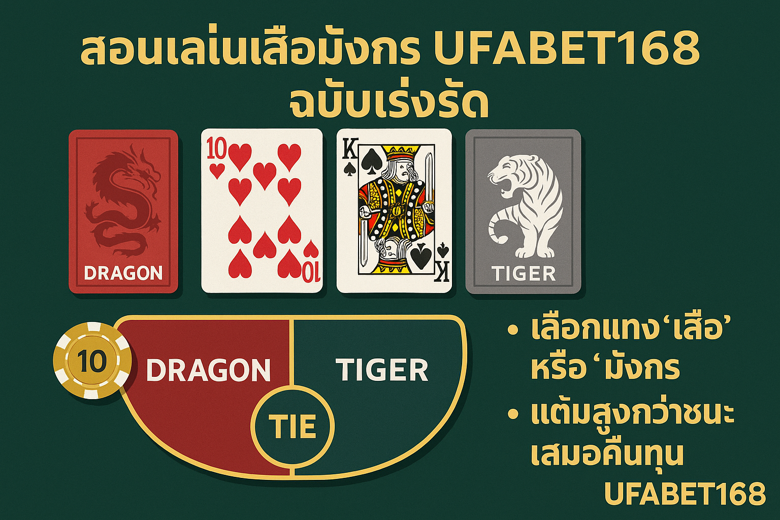 สอนเล่นเสือมังกร ufabet168 ฉบับเร่งรัด